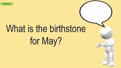 What is the month of mays birthstone