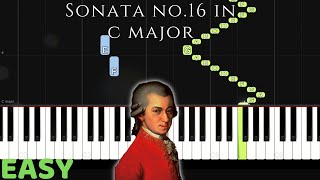 Sonata No. 16 In C Major - Mozart - Easy - Tunes With Tina