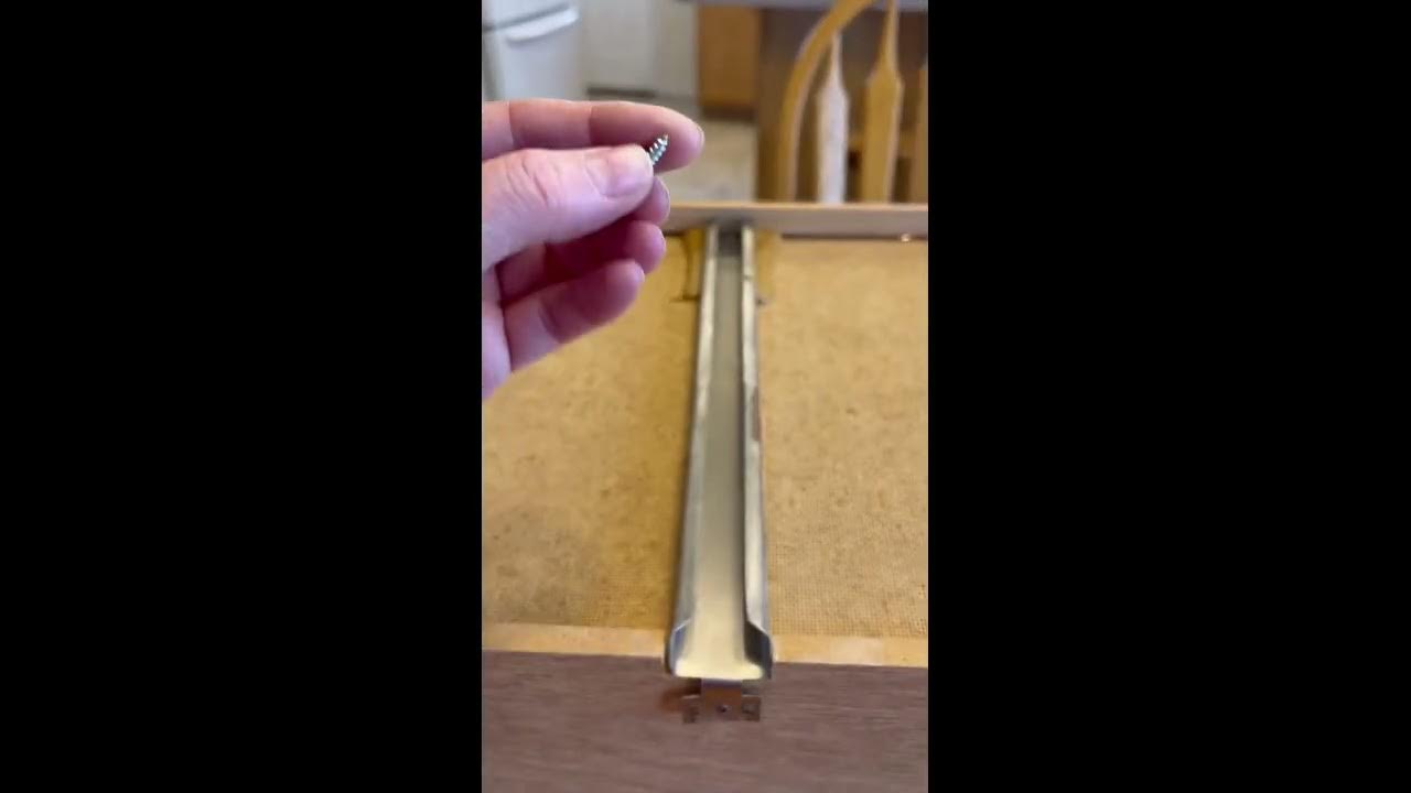 How To Install Our Metal Drawer Slides YouTube
