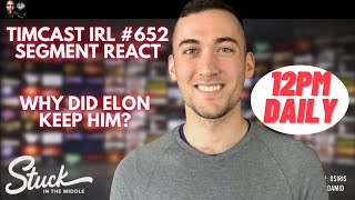 React TimCast #652 segment - What's going on at Twitter @TimcastIRL #timcast #timpool #twitter