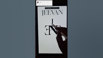 JEEVAN name logo design in tablet 🔥🎉 #shorts