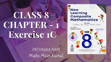 Class -8th Ch-1 (Rational Numbers) "Ex-1C" (New Learning Composite Mathematics)