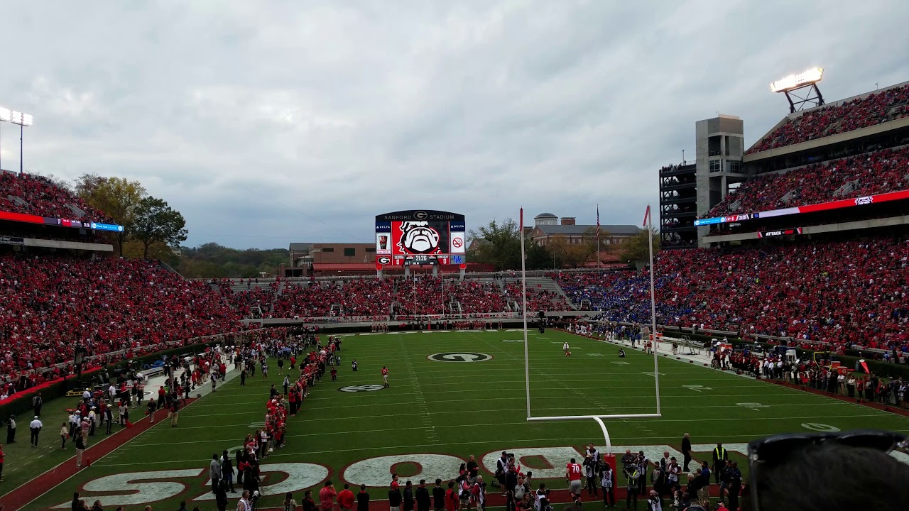 UGA Football Senior Day Pre Game 2017 - YouTube