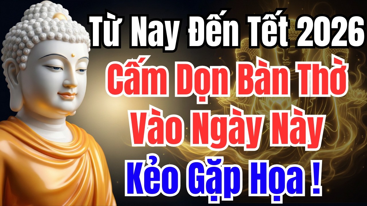 Từ Nay Đến Tết 2026: Cấm Dọn Bàn Thờ Vào Ngày Này, Kẻo Rước Xui Xẻo, Tiền Bạc Tiêu Tan