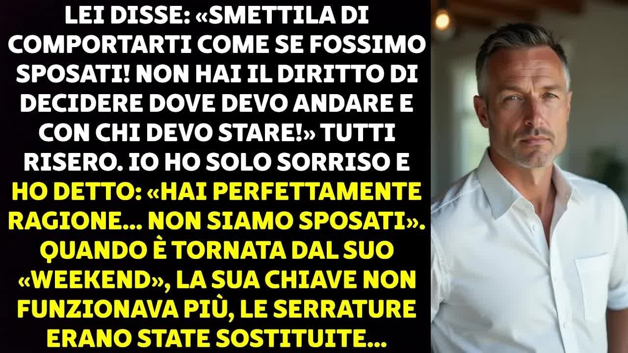 “Smettila di comportarti come se fossimo sposati. Non hai voce in capitolo su dove vado o con chi sto.” Sabato pomeriggio, il cortile pieno di gente, l’odore di hamburger sulla griglia e mia...