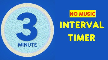 3 Min Interval Timer No Music - 20 Second Exercise 10 sec rest - 20 seconds interval timer