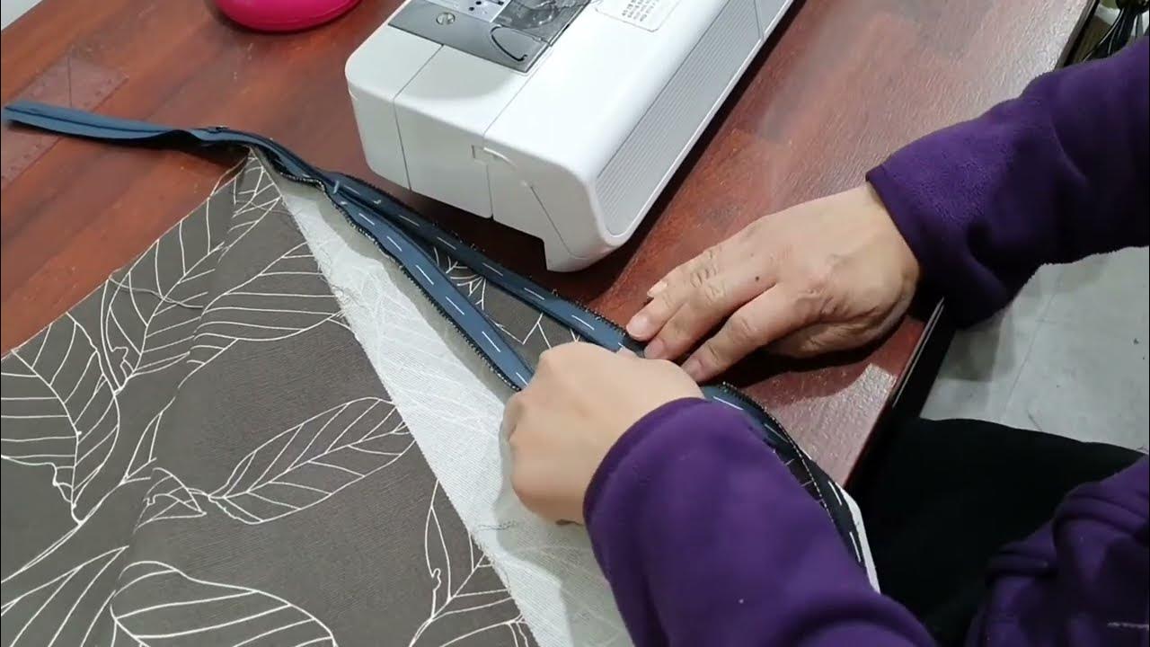 콘솔 지퍼 다는 법 숨은 지퍼 달기 DIY How to attach invisible zipper sewing