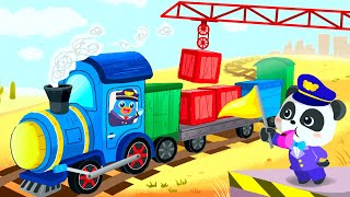 Baby Panda Train Adventure Part 1 - Baby Panda's Train - Let's Drive Train Games for children screenshot 5