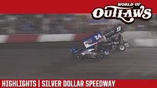 World of Outlaws Craftsman Sprint Cars Silver Dollar Speedway Highlights