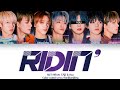 NCT DREAM (엔시티 드림) ↱ RIDIN' ↰ 7 members ver. (Karaoke) [Color coded lyrics Han|Rom|Eng]