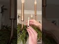 Garland on Chandelier Christmas Decor