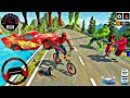 🎉Modified Police Bike &amp; Mc Queen Car 🦚 Spiderman Super Game🎉Hulk Monster Car Showroom 🥳 Police Bike