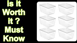 Vtopmart 6 Pack Clear Stackable Storage Bins with Lids Features & Must-Know Details