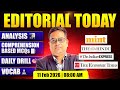 The Hindu Editorial Analysis🔥| 11 Feb 2026 | Vocabulary, Reading, Grammar | Santosh Sir