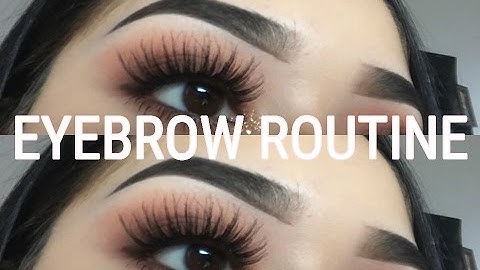 Current Eyebrow Tutorial 2016