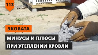 ЭКОВАТА: МИНУСЫ И ПЛЮСЫ ПРИ УТЕПЛЕНИИ КРОВЛИ