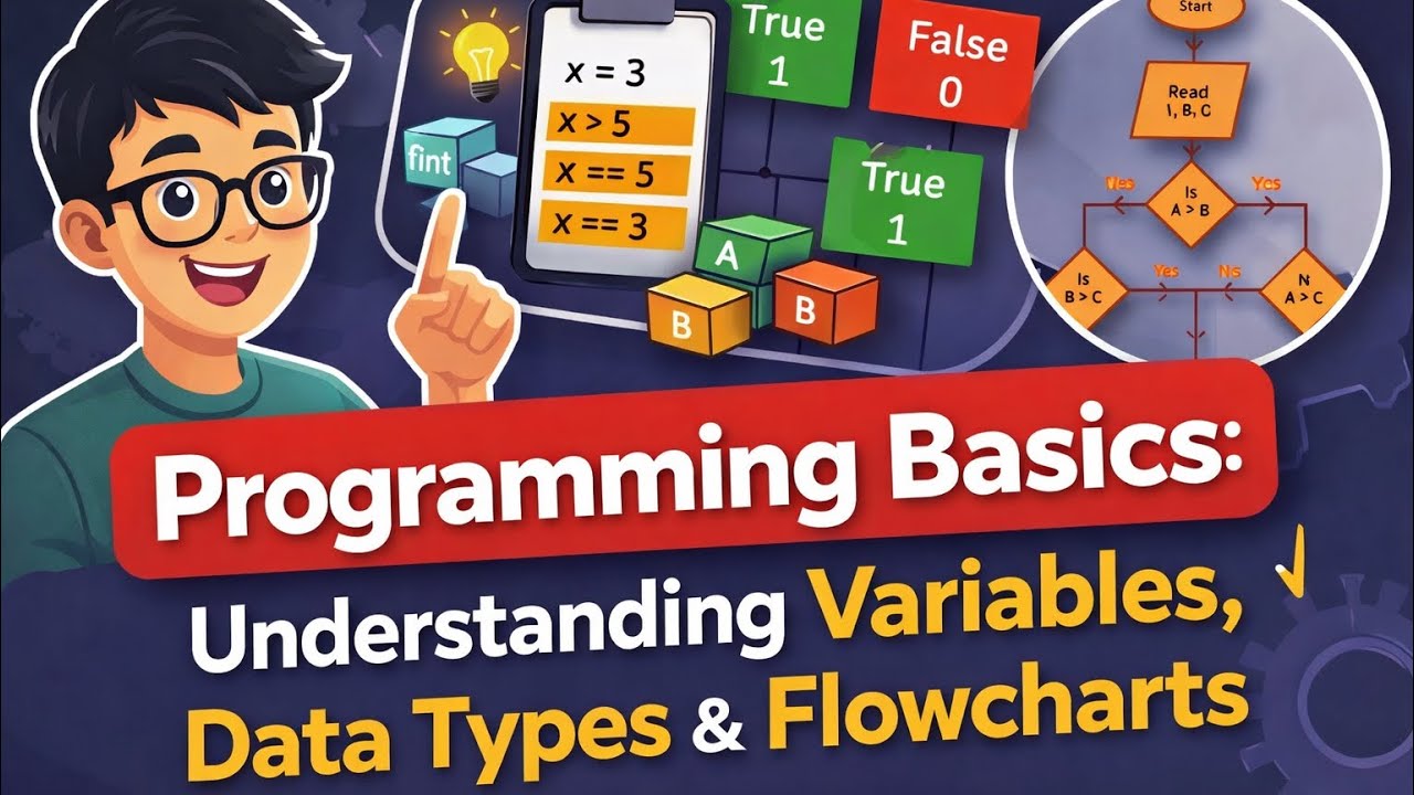 Programming Basics: Understanding Variables, Data Types & Flowcharts ...