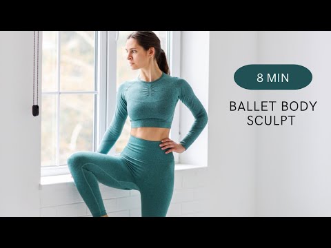 8 Min Body Ballet Sculpt | ბოდი ბალეტის 8 წუთიანი კომპლექსი | მთლიანი სხეულის ვარჯიშები | კარდიო