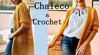 Chaleco Largo A Crochet Para Mujer Paso A Paso