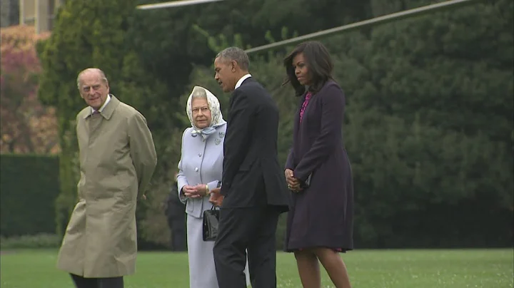 Queen welcomes Barack and Michelle Obama to Windso...