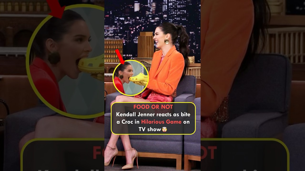 FOOD OR NOT: Kendall Jenner Bite a Croc in Hilarious Game on TV show