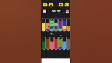 Water sort puzzle - Level 3051 #puzzle #games #level #watersortpuzzle #gaming #watersort #gameplay
