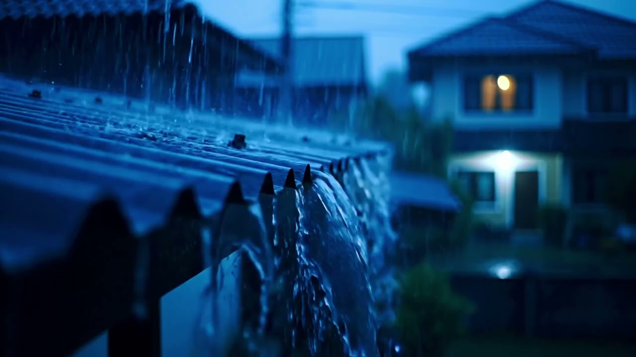 Soft Rain Glow ASMR, Dreamlike Night Atmosphere for Sleep and Calmness and Soft Rain to End the Day