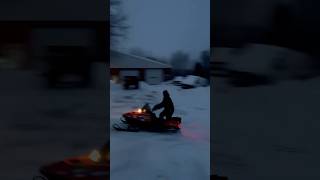 Polaris XC SP 700 going on a evening rip #polaris #polarisoffroad #polarissnow #mbrp #snowmobile
