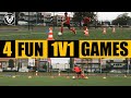 4 Fun 1V1 Games | Covid Proof | Football Training | U11 - U12 - U13 - U14