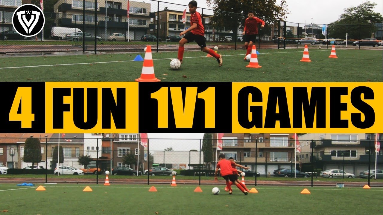 4 Fun 1V1 Games | Covid Proof | Football Training | U11 - U12 - U13