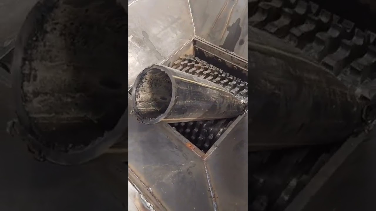 PE plastic pipe shredder