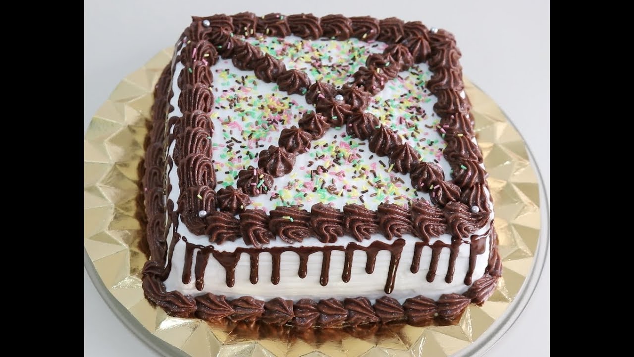 Simple Cake Recipe Simple Cake Decoration At Home Cake Recipe By 