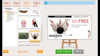 Coupon Design Wizard - Step 3