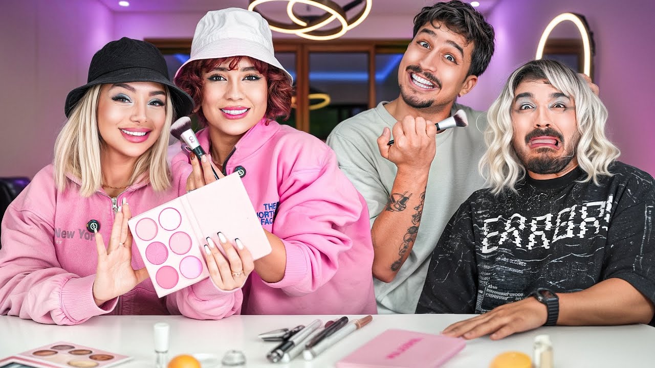 مسابقه میکاپی بین ما و پسرا/شوعرها💅🏻بهترین میکاپ آرتیست کیه👹؟