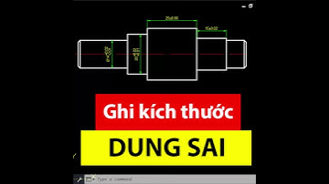 Hướng dẫn ghi kích thước dung sai trong AutoCAD | #Shorts