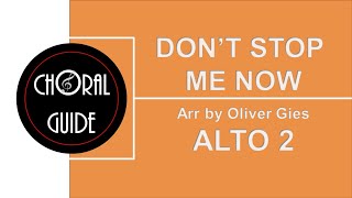 Don't Stop Me Now - ALTO 2 | Arr O Gies