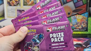 Opening 5 Prize Pack Series Nine Booster Packs Opening 5 Prize Pack Series Nine Booster Packs