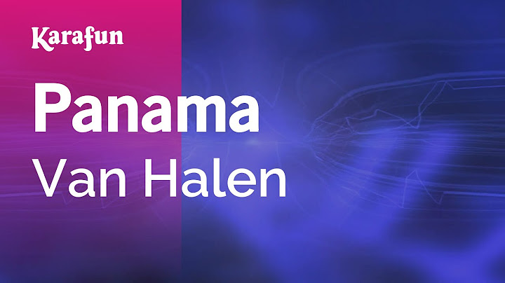 Panama Karaoke version - Karaoke performance video thumbnail