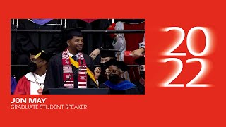 Remarks by Graduate Student Speaker Jon May | Commencement 2022 @thenewschool
