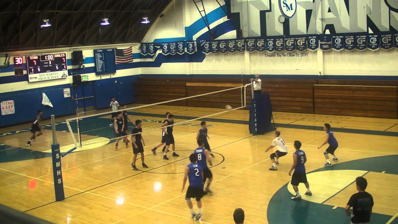 2015 04 09 SMHS Varsity boys Volleyball v Gabriellino game 3 YouTube
