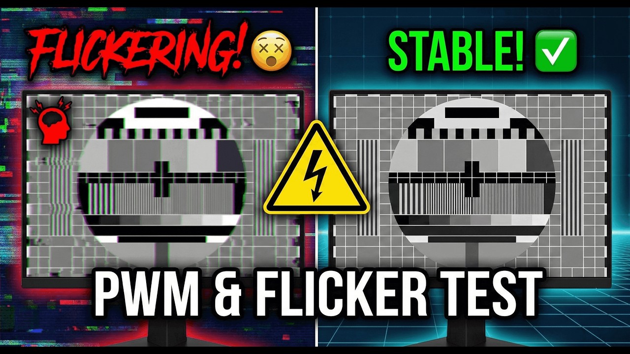 Does Your Screen Flicker? 😵 PWM & VRR Eye Strain Test Pattern