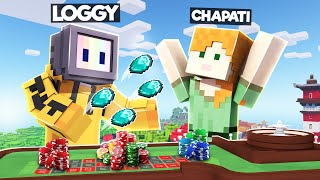 LOGGY LOST DIAMONDS IN MY NEW CASINO BUSINESS | MINECRAFT