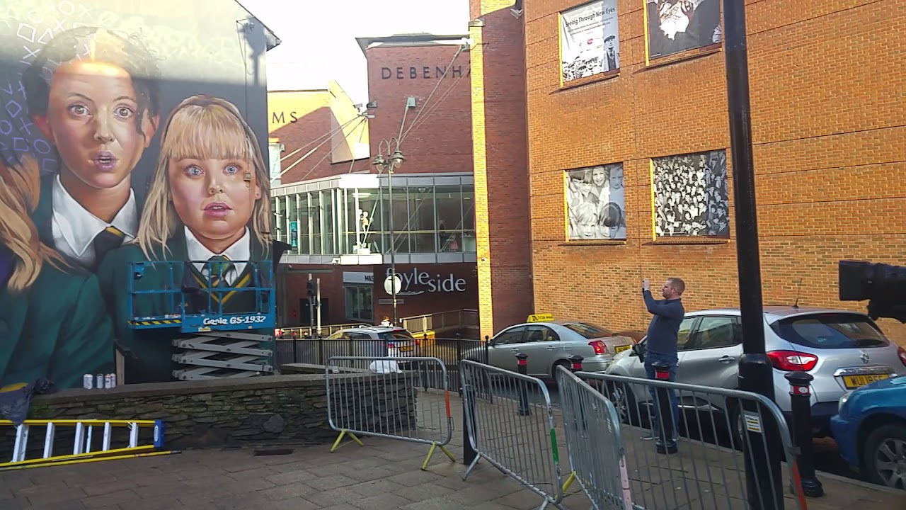 Derry Girls Mural in Derry-26.01.19.