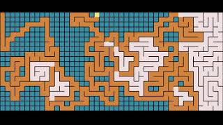 A-Star A* maze pathfinding algorithm visualized in python
