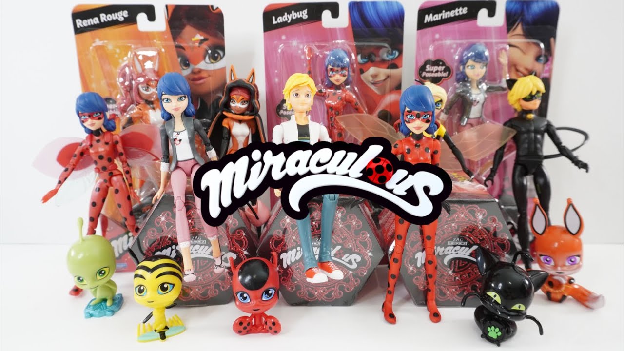 Miraculous Ladybug & Cat Noir Poseable Doll & Action Figures