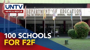 DepEd reassure completing 100 schools for F2F classes before November 15