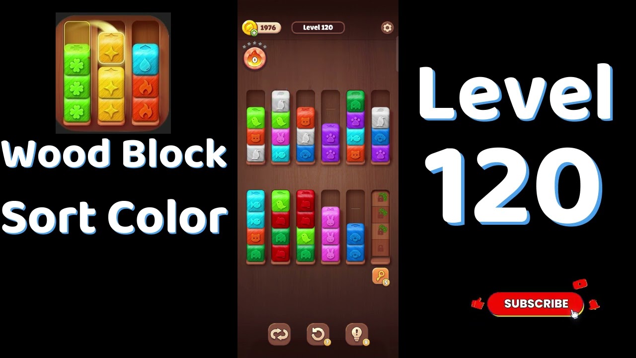 Wood Block Sort Color Level 120 Walkthrough 🧱🎨 | Relaxing Puzzle Game | Go Answer
