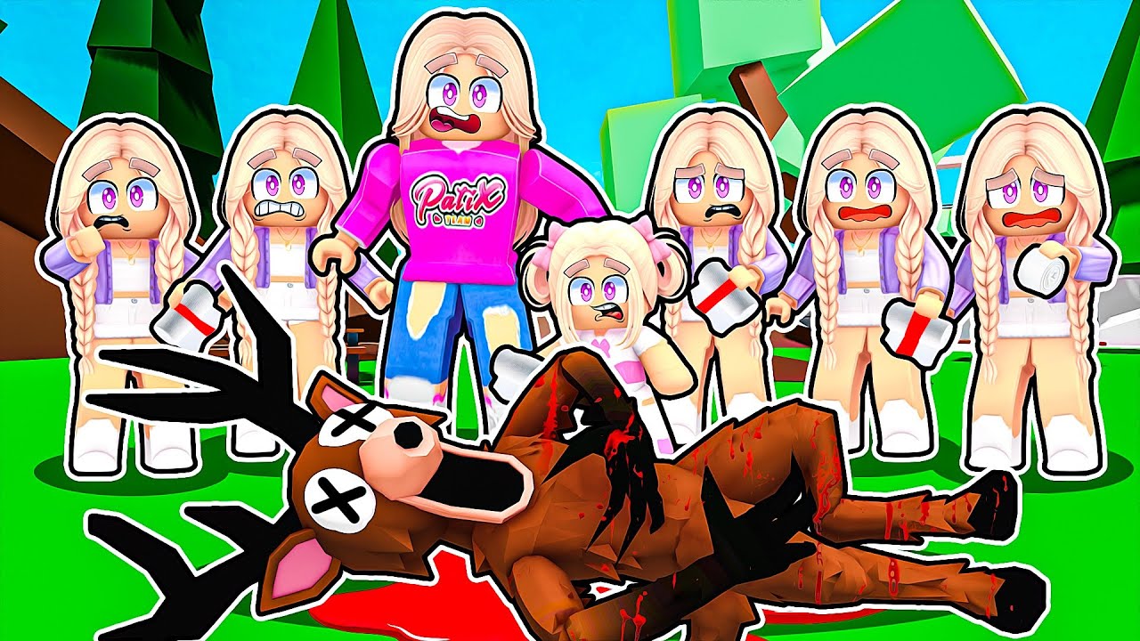 URATOWAŁYŚMY JELENIA z 99 NOCY na BROOKHAVEN w ROBLOX! BYŁ RANNY 😲