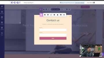How to add an engagin "Contact-us" form in a pop-up on a website.