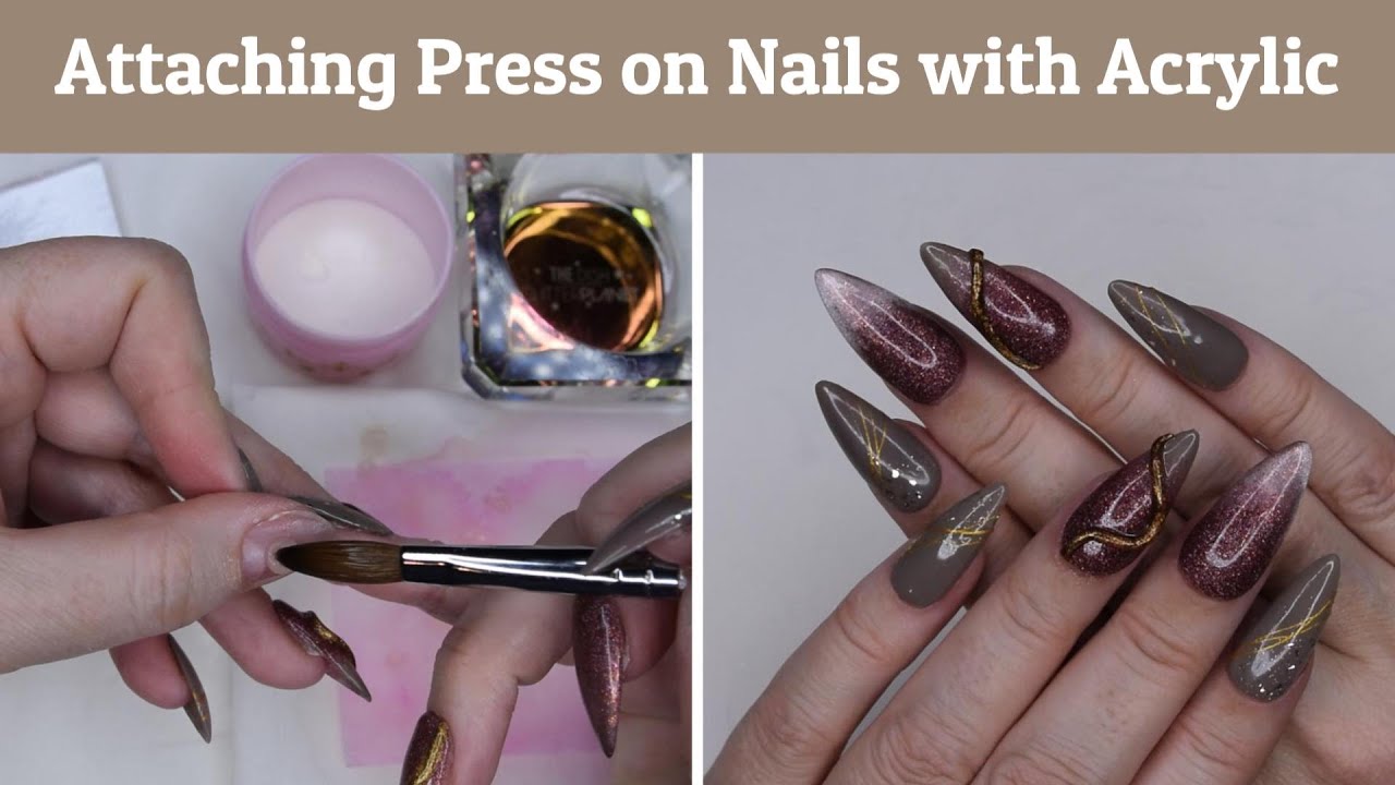 How To Make Custom Press On Nails HOW TO Make your own Press on nails and adhering them with Acrylic